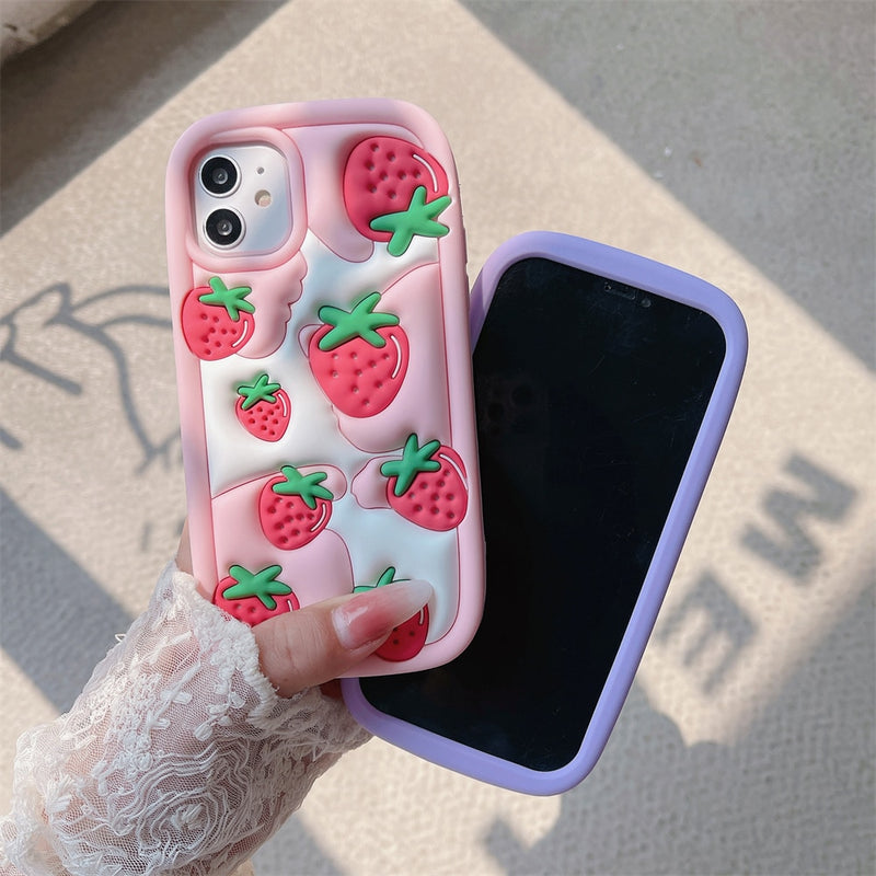 Strawberry Cream iPhone Case