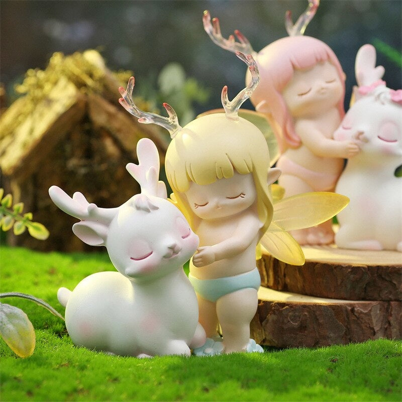 Fairy Fawn Figurines - antlers, art, artwork, collectable, deer Kawaii Babe