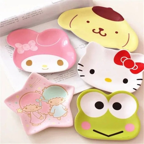 Dinnerware Tableware Lunch Set Cute Kawaii Hello Kitty Porcelain