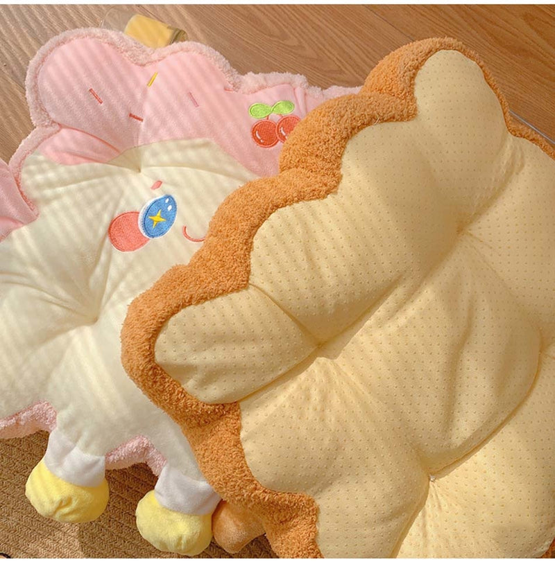 Kawaii Toast Pillow - home decor, pillows, plush, plush toys, plushies Kawaii Babe