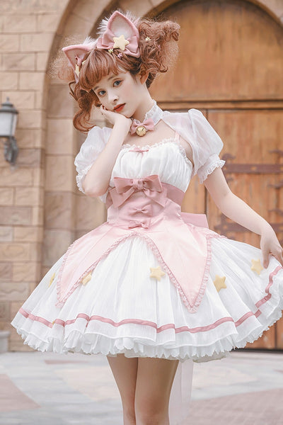 Lolita meninas anime sakura bree kawaii cosplay roupas conjunto