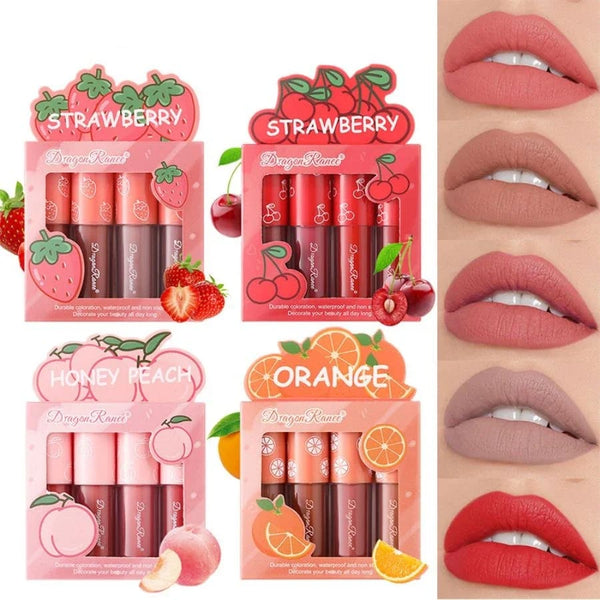Matte Berry Fruit Highly Pigmented Liquid Lipstick Sets – Kawaii Babe