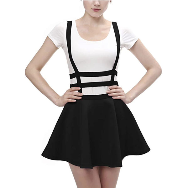 Suspender Style Cut-Out Hollow Dress Overall Skirt by Kawaii Babe Suspender Style Cut-Out Hollow Dress Overall Skirt by Kawaii Babe