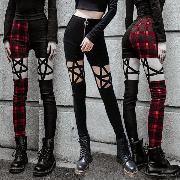 Pentagram Punk Pants Witchy Witchcraft Pagan Gothic