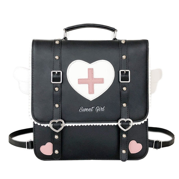 babe leather backpack Angel Medic Bag