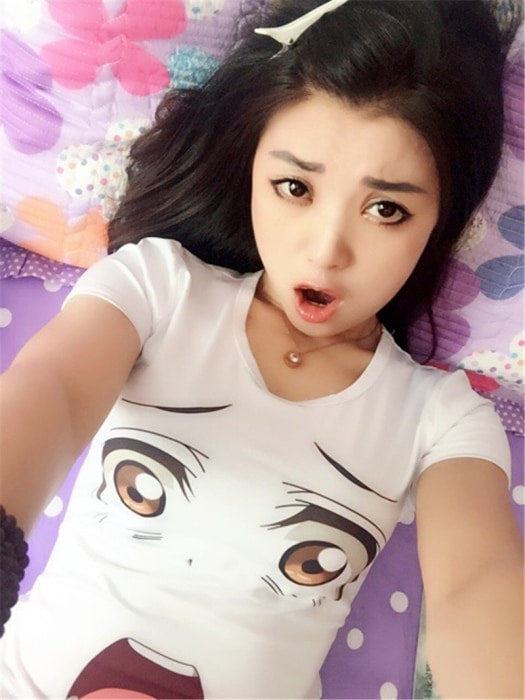 Kawaii Anime Face Expression T-Shirt Cute Tee Tops Manga