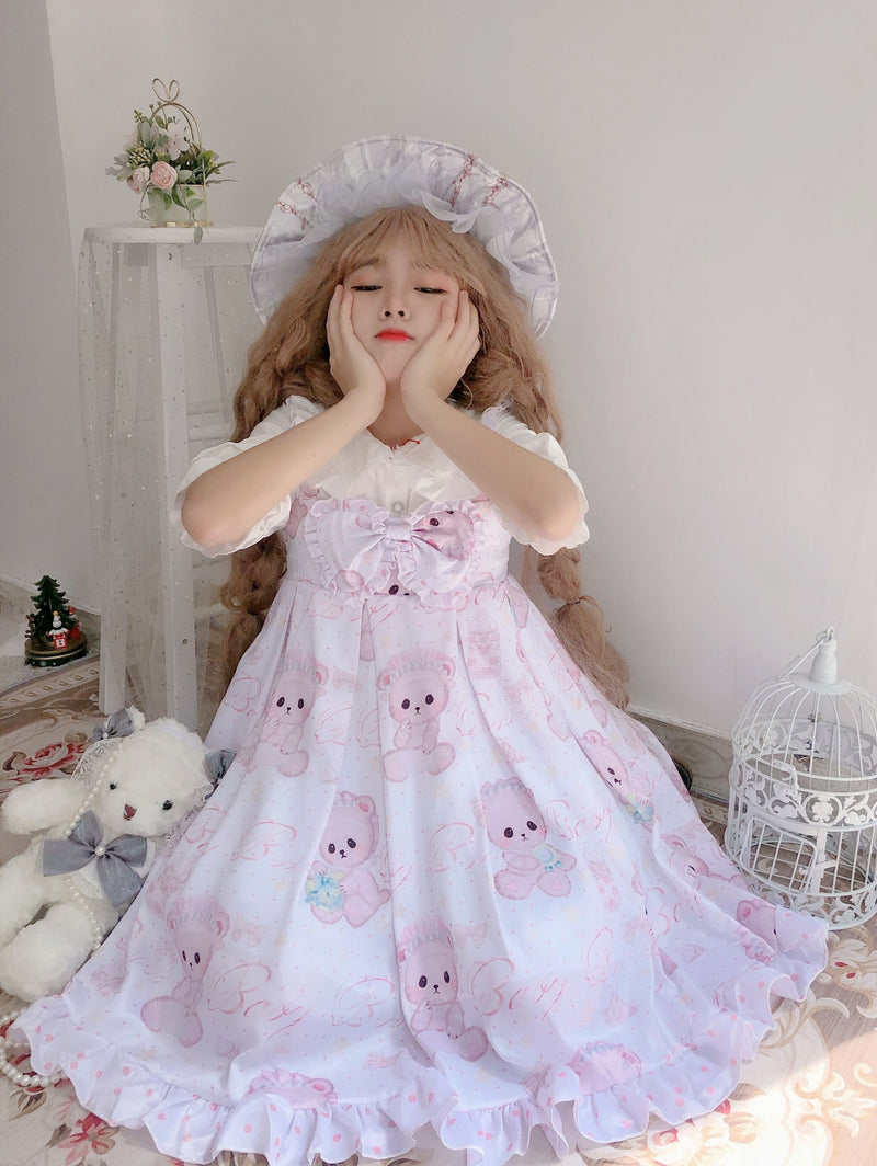 Baby Angel Bear Lolita Dress - angel bear, angels, bear dress, clothes, clothing