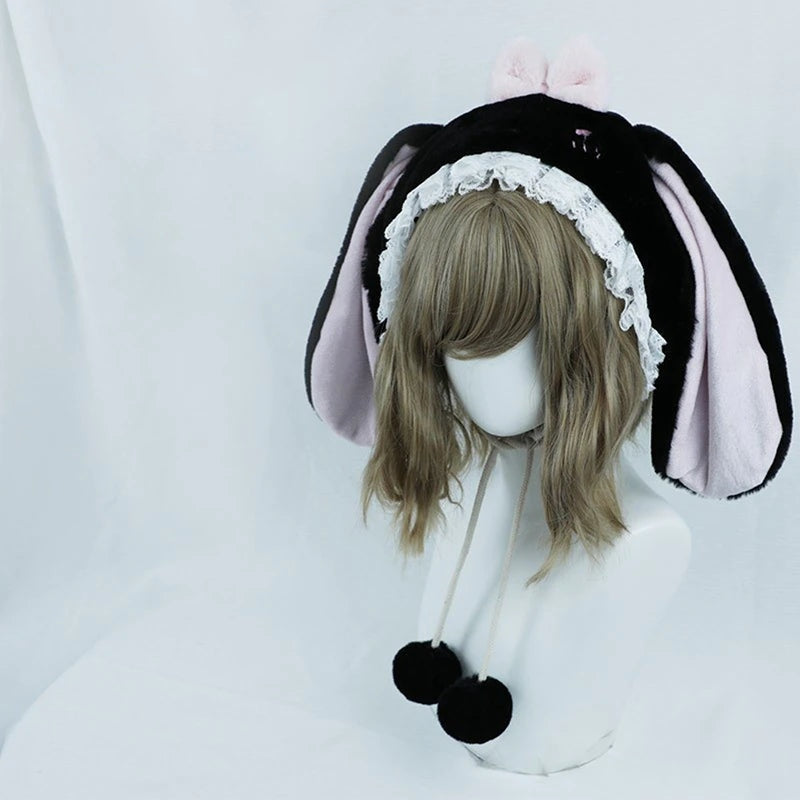 Baby Bun Lolita Bonnet - bunny ear, bunny ears, bunny girls, ears, hat Kawaii Babe