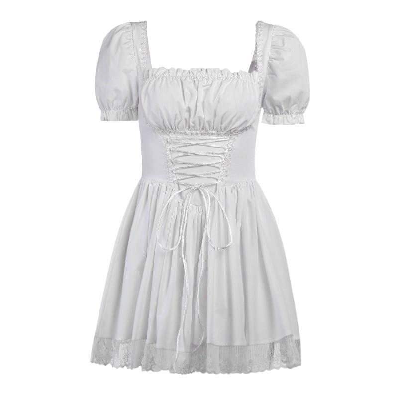 Babydoll Maiden Dress - canary, classic lolita, dresses, egl, girly