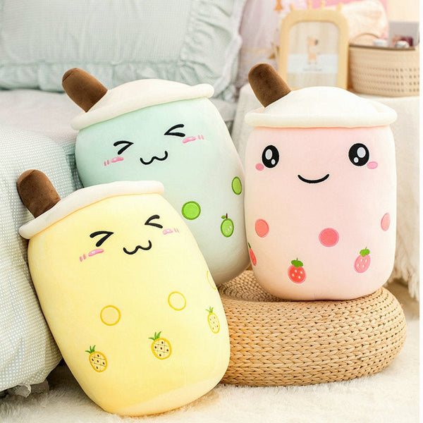 Kawaii Bubble Milk Tea Plush Toy Squish Stuffed Animal