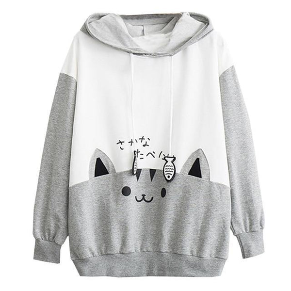 Catfish Hoodie - Gray / S / China - sweater