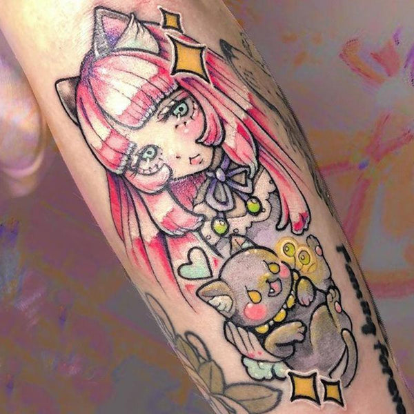 Decora-Kei Temporary Tattoos - Pink Version - accessories, accessory, decora, fairy kei, ink