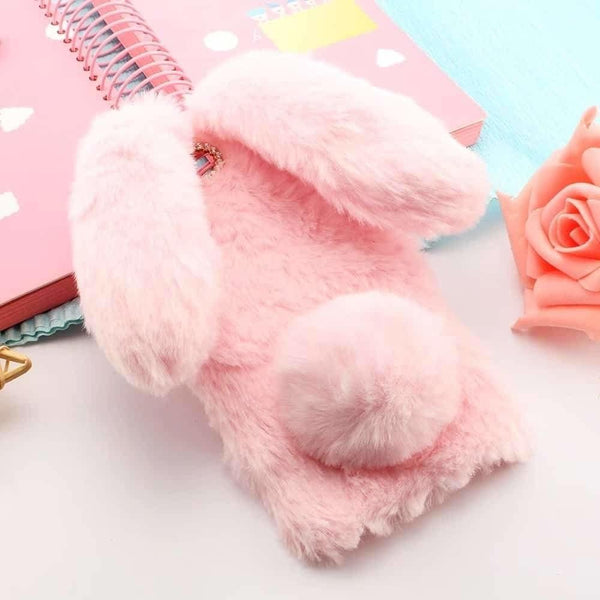 Furry Fuzzy Bunny Rabbit Ear Phone Case Apple Iphone Kawaii Babe