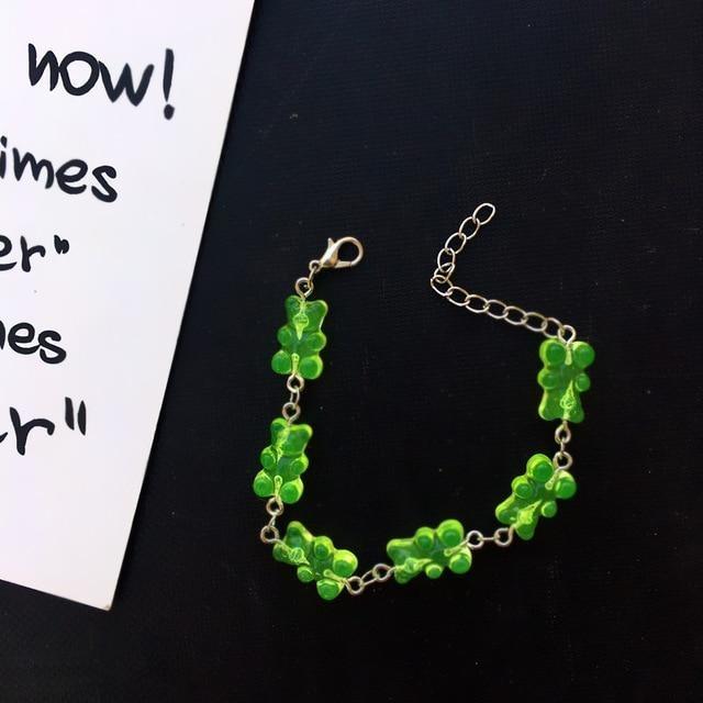 Gummy Bear Bracelet - Green Bracelet - jewelry