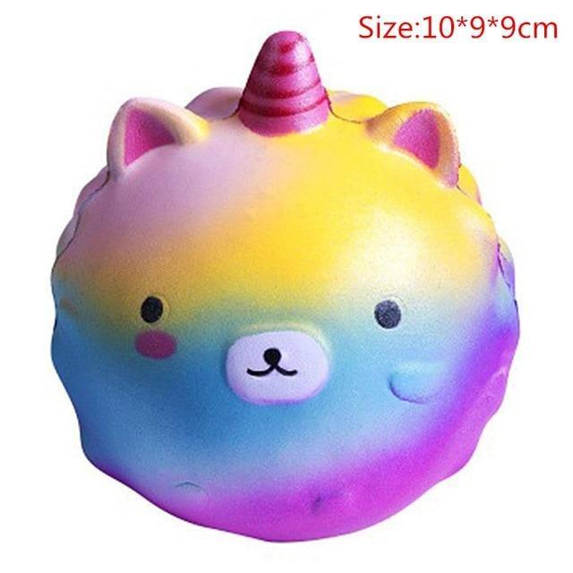 Kawaii Squishies (40+ Styles) - 10cm Rainbow Unicorn Ball - squishy