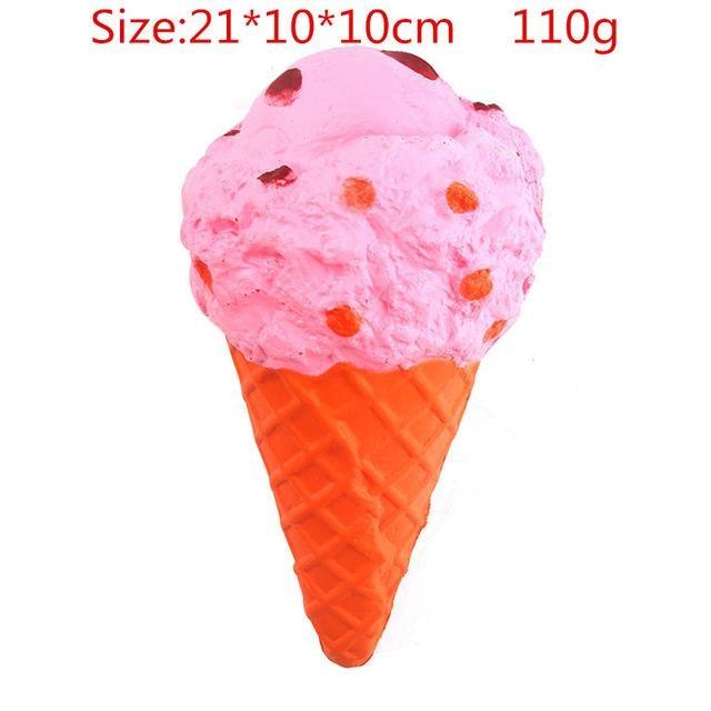 Kawaii Squishies (40+ Styles) - 21cm Pink Icecream - squishy
