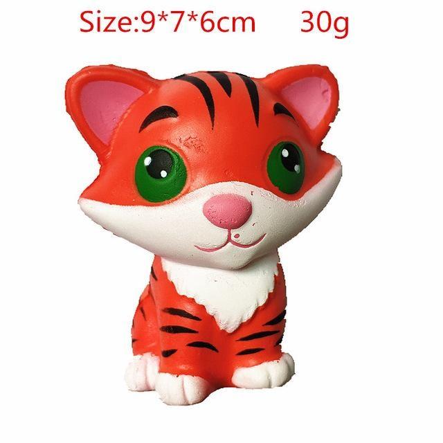 Kawaii Squishies (40+ Styles) - 9cm Red Tiger - squishy