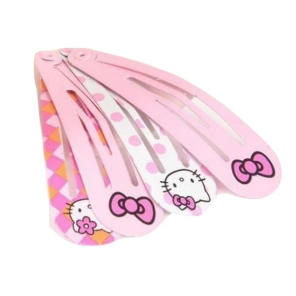 Pink Hello Kitty Hair Clips Barettes Hairclip Barrettes Clippies Accessories Little Girl