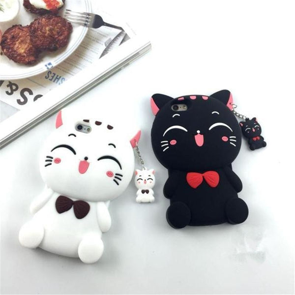 Kawaii Lucky Cat AirPods Case