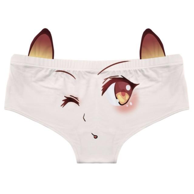 Otaku Neko Panties - anime, anime eyes, face, faces, eyes