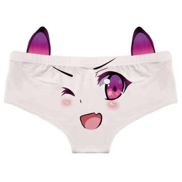 Otaku Neko Panties - Purple Eyes - anime, anime eyes, face, faces, eyes