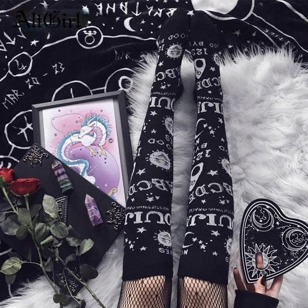 Gothic Tights & Socks, Goth Knee High Socks