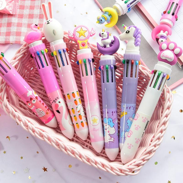 Glitter Unicorn Gel Pens Stationary Kawaii Fairy Kei