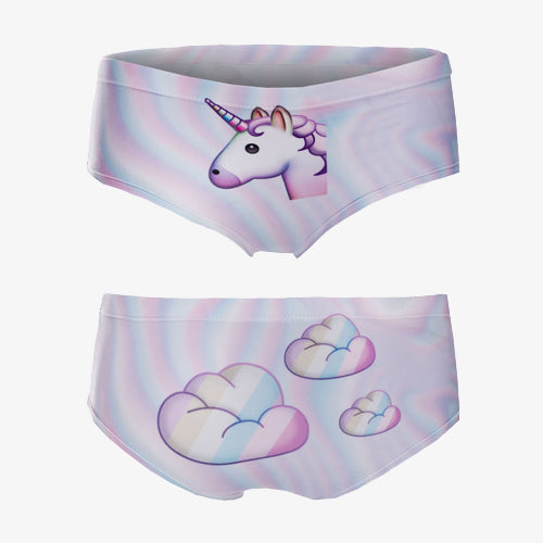 purple magical unicorn full brief underwear panties lingerie cheeky sexy harajuku japan fashion by kawaii babe