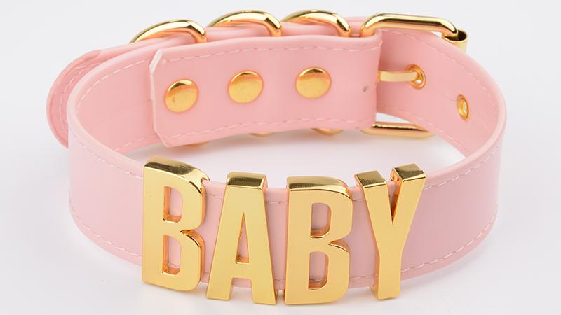 BABY choker collar necklace bdsm ddlg kink fetish ageplay cgl cglre daddy dom little girl little space princess cosplay 