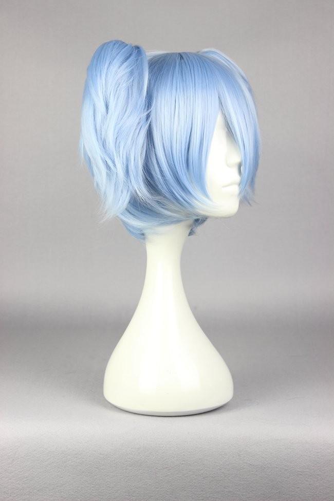 Blue Pigtail Cosplay Wig Anime Shiota Nagisa Kanekalon Fibre Realistic Quality Synthetic Hair Cosplay Cosplaying Anime Kawaii Babe
