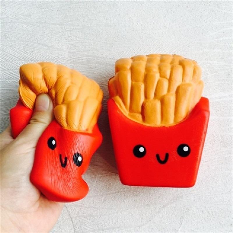 kawaii face junk food burger and fries squeeze toys squishy soft autistic stimming neko cat hamburgers little space cgl age regression by ddlg playground