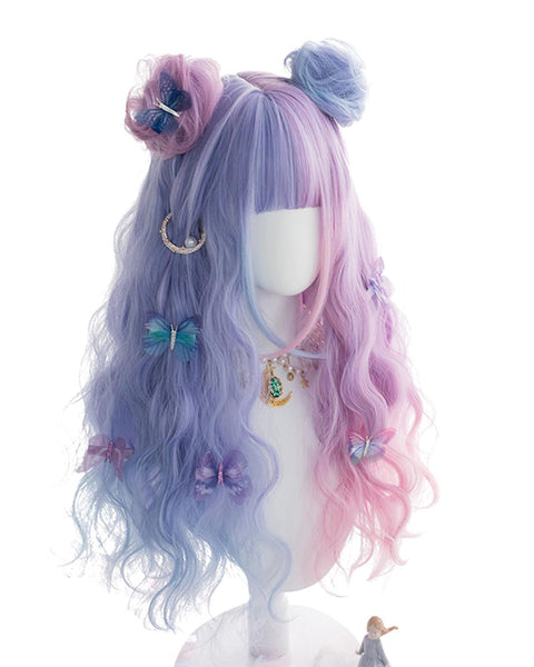 Blue Purple wig, Blueberry Jam, Lolita wig, cute wig, kawaii wig, 2024 cosplay wig