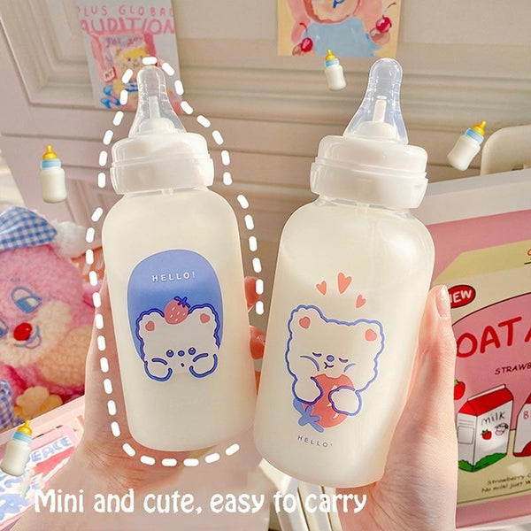 Strawbunny Adult Baby Bottle Kawaii Cute Strawberry Bunnies Kawaii Babe