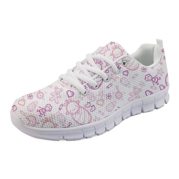 Sweet Baby Runners - Pink Baby Print / 5 - shoes