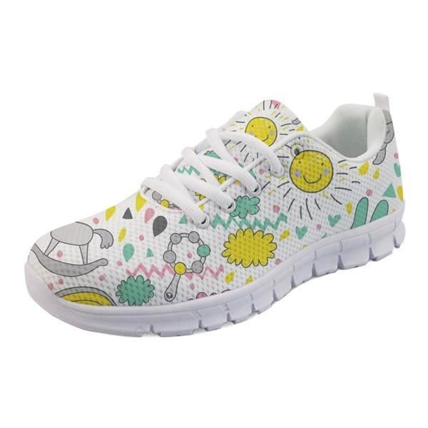 Sweet Baby Runners - White Toys & Sunshine / 5 - shoes