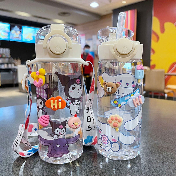 Sanrio Cinnamoroll Kuromi My Melody Plastic Sippy Cup Water Cup