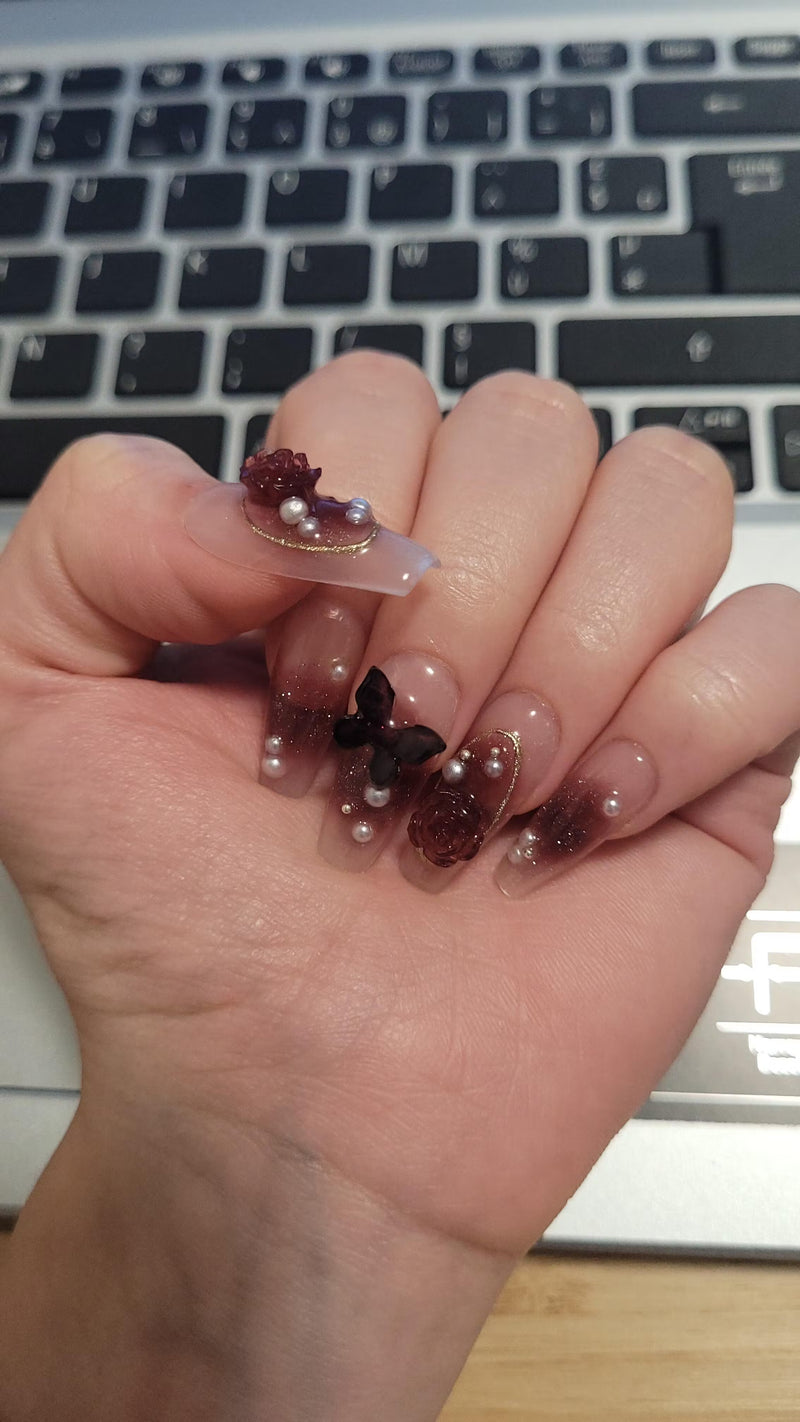 Butterfly Press-On Nails