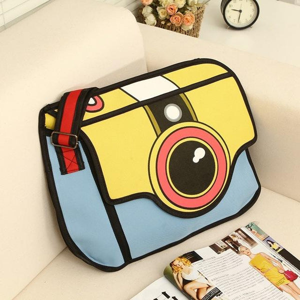 2d cartoon camera bag - 2d - bag - cartoon - purse