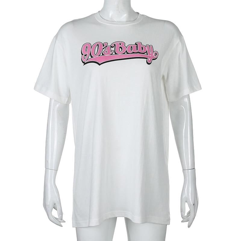 90s baby oversized tee - baby - girl - kid - belly shirts