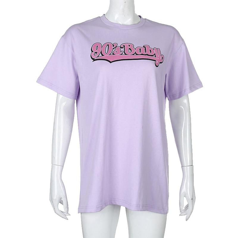 90s baby oversized tee - baby - girl - kid - belly shirts