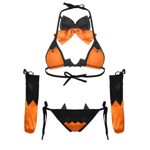 Jack-o-lantern Lingerie Set