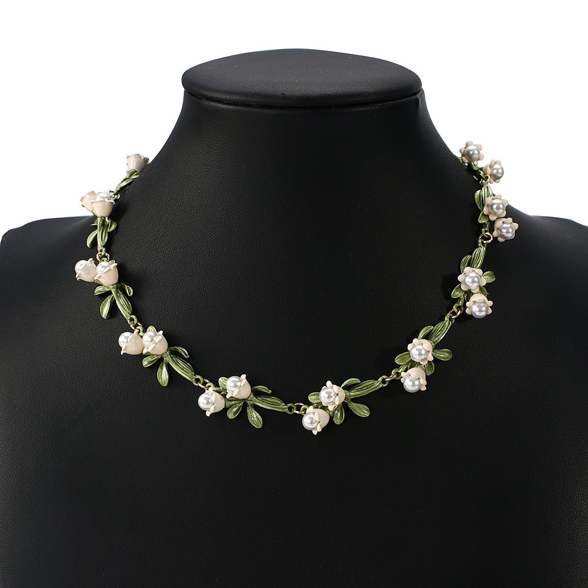 Lily Of The Valley Pearl Bracelet Gold Plated Cottagecore Kawaii Babe