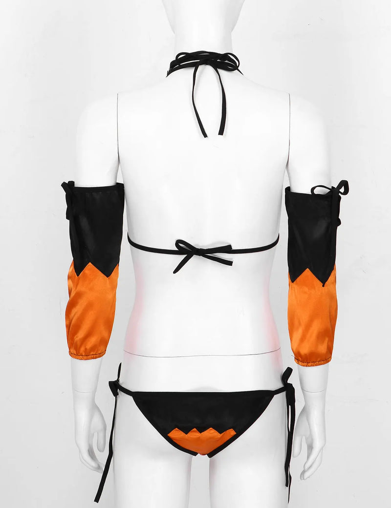Jack-o-lantern Lingerie Set