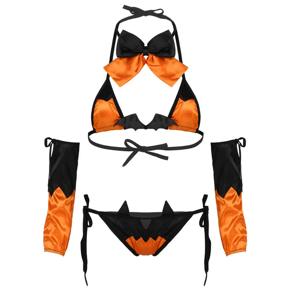 Jack-o-lantern Lingerie Set