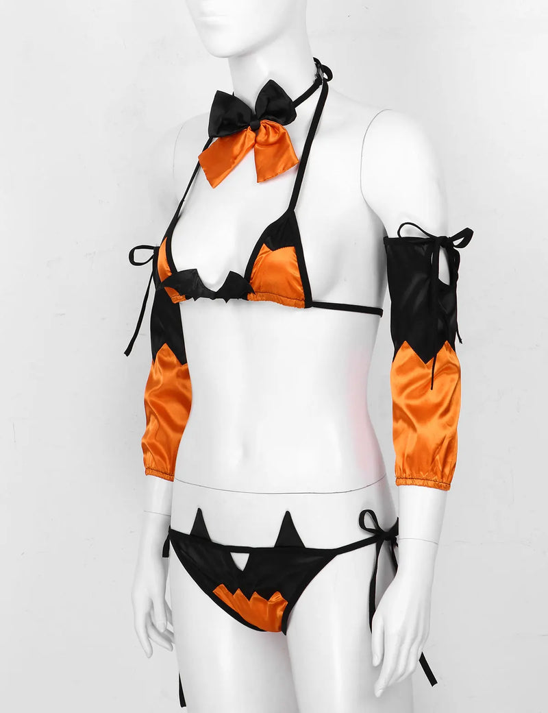 Jack-o-lantern Lingerie Set