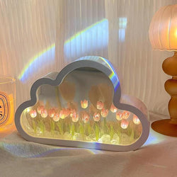 Tulip Cloud Mirror Night Light