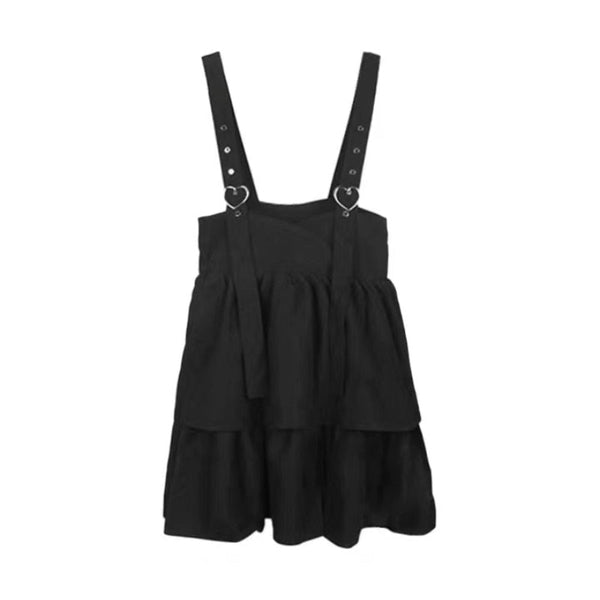 Black Heart Suspender Dress