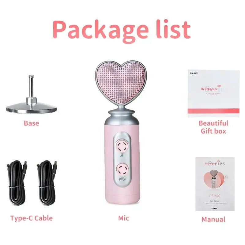 Pink Valentine Streaming Microphone