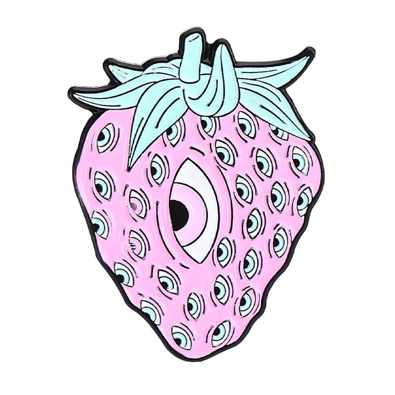 Pastel Goth Creepy Cute Enamel Pin Set