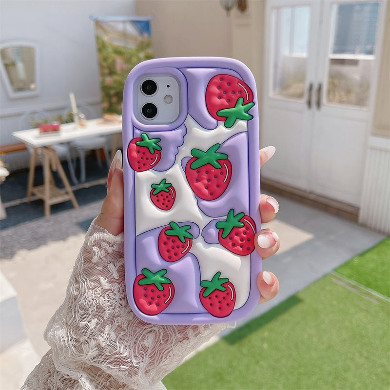 Strawberry Cream iPhone Case – Kawaii Babe